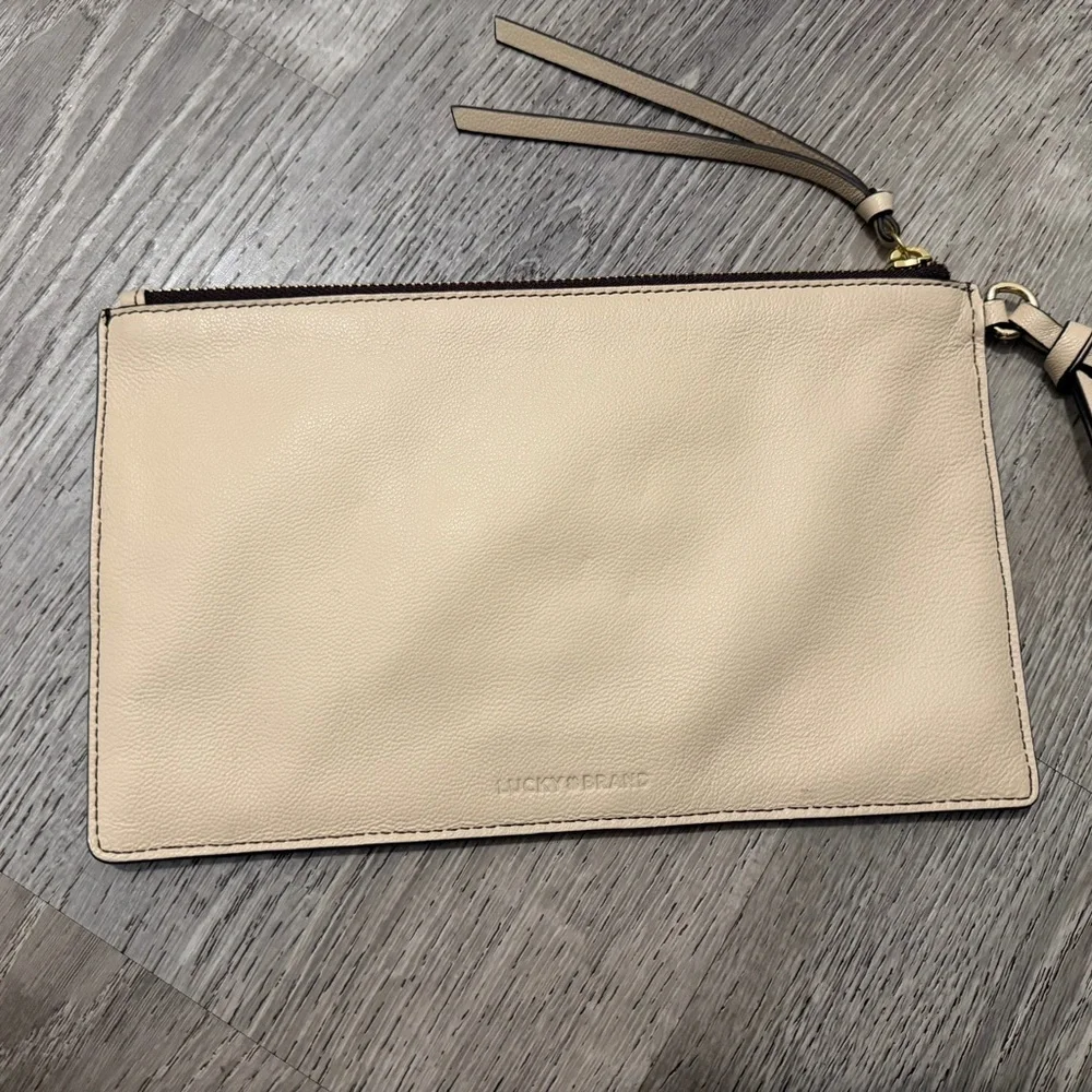 Lucky Brand Tri-Color Leather Wristlet - Picture 2 of 4